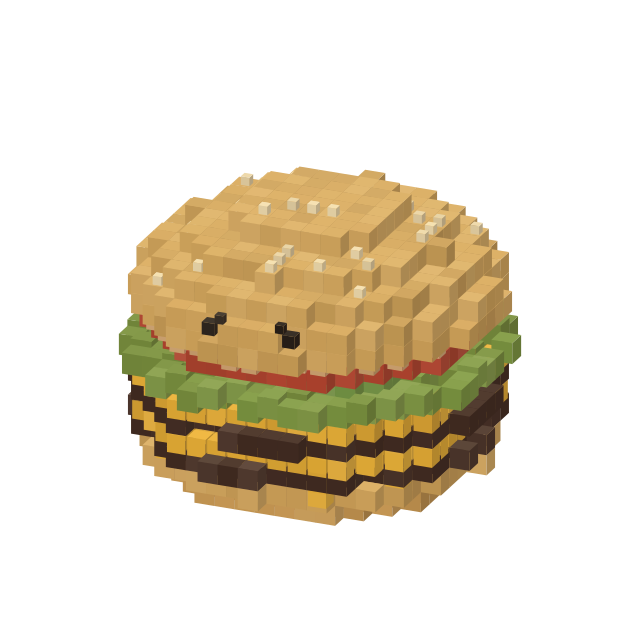 The facebrgr voxel burger